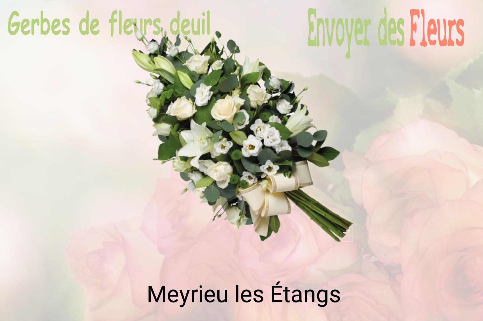 Gerbe de fleurs de deuil livrée à Meyrieu-les-Étangs